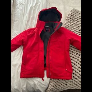 Lands’ End The Squall Red Coat